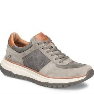 NEW ALIGN men's bryce suede sneakers in grey/taupe